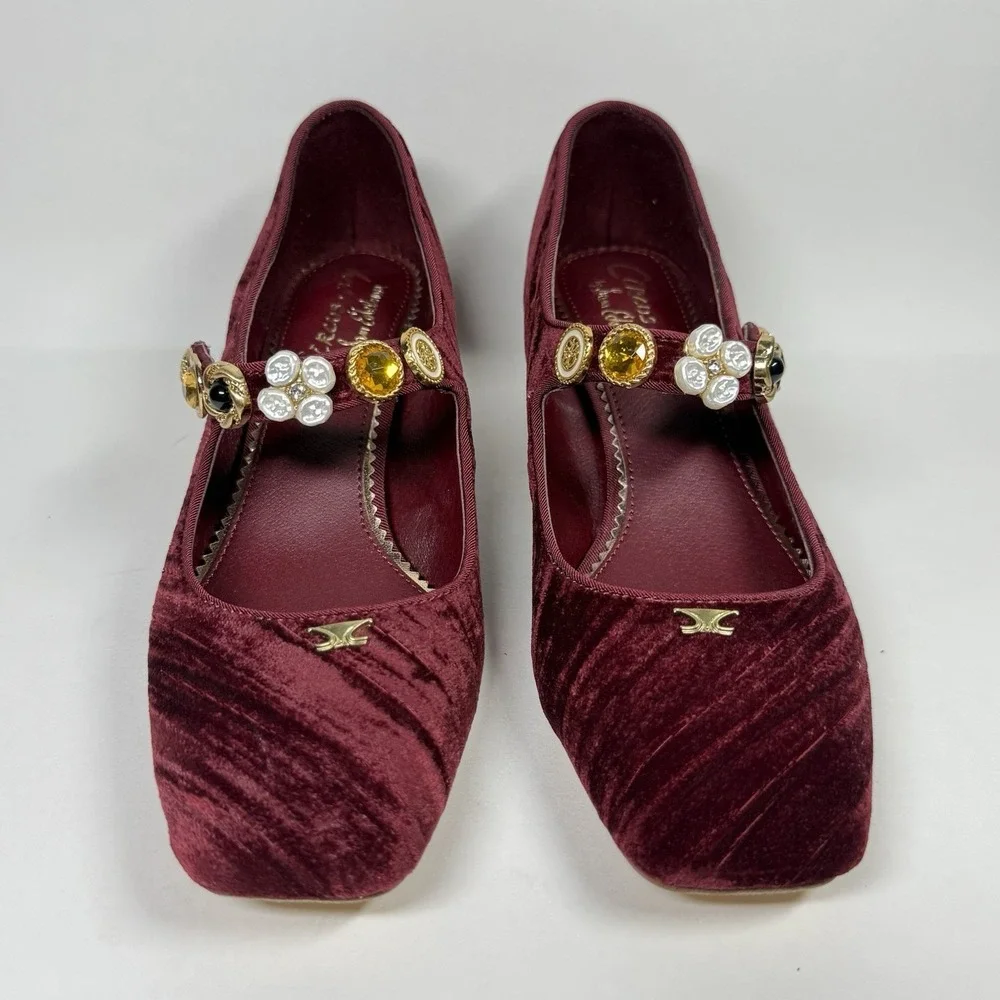 NEW Circus Sam Edelman‎ Size 6.5 M Chianti Elaine Mary Jane Block Heel Pumps